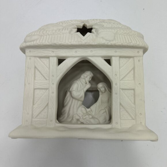 Partylite Nativity Votive Candle Holder O Holy Night With Box Christmas Decor - Picture 3 of 9
